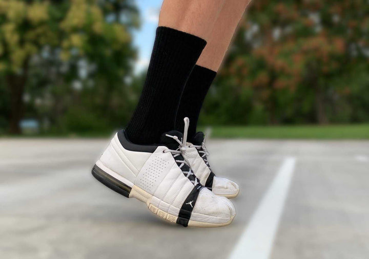 TCK Repreve Crew Socks 3 pk, 1 pair of each color - Black Graphite White - HIT a Double - 5