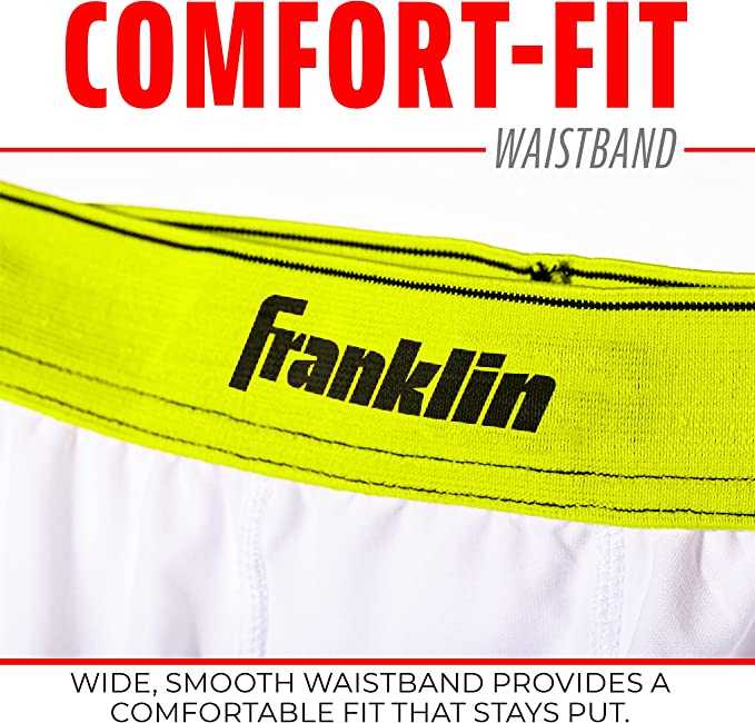Franklin Youth Baseball Sliding Shorts - White - HIT a Double