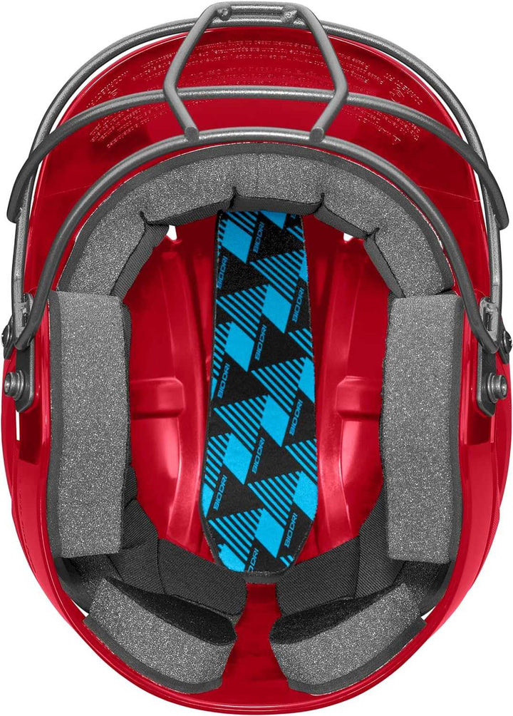 Easton Alpha 3.0 Solid Helmet with Softball Facemask ALPBSB3 - Red - HIT a Double - 3