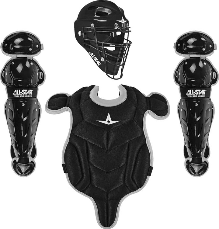 All-Star Future Star Series Ages 7-9 Baseball Catcher's Set - Black