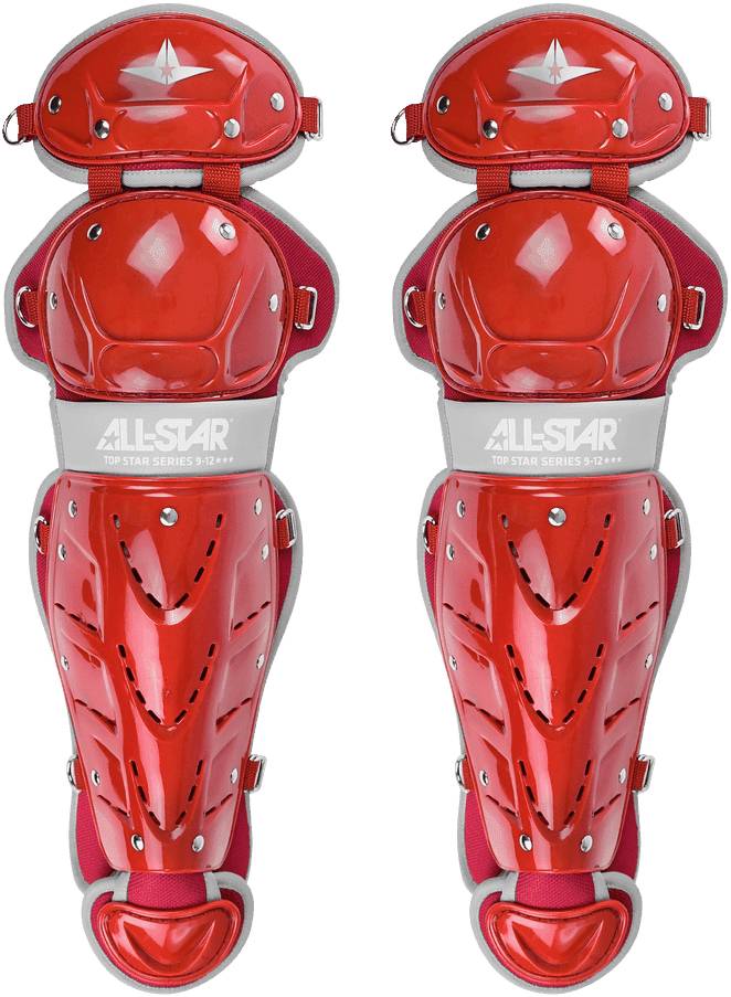 All-Star Top Star Series NOCSAE Catcher's Set (Ages 12-16) - Scarlet