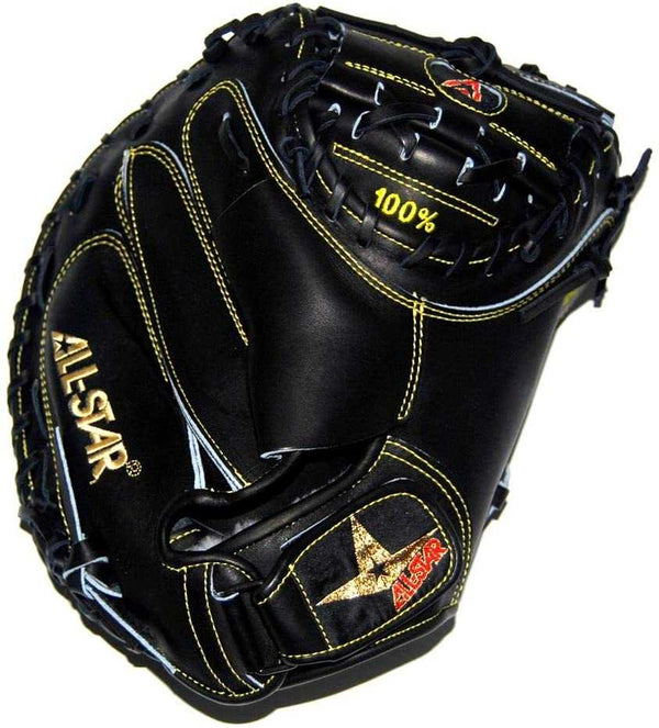 All-Star Pro-Elite Series 34.00" CM3000MBK-1 Catcher's Mitt - Black - HIT a Double