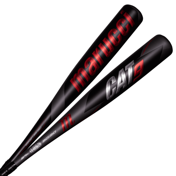 Marucci Cat9 Senior League (-10) 2 3/4" Bat - Black Red - HIT a Double