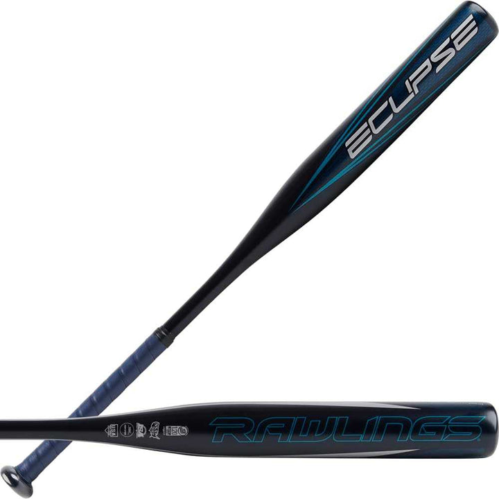 Easton 2023 Eclipse -12 Fastpitch Bat - Black Gray - HIT a Double - 1