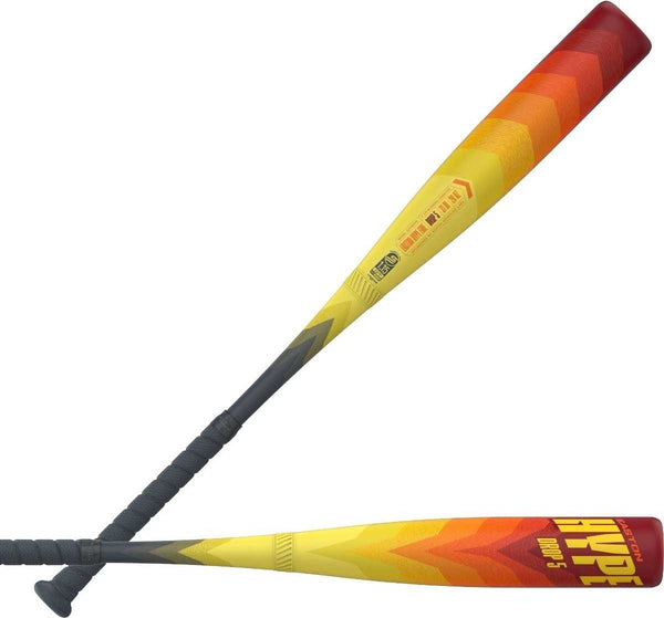Easton 2024 Hype Fire (-5) USSSA Baseball Bat EUT4HYP5 - Black Yellow - HIT a Double