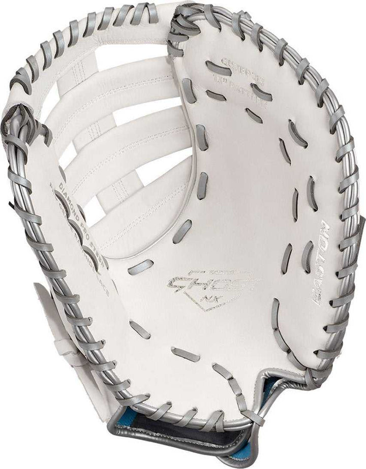 Easton Ghost NX 13.00" Fastpitch 1st Base Mitt - White - HIT a Double - 2