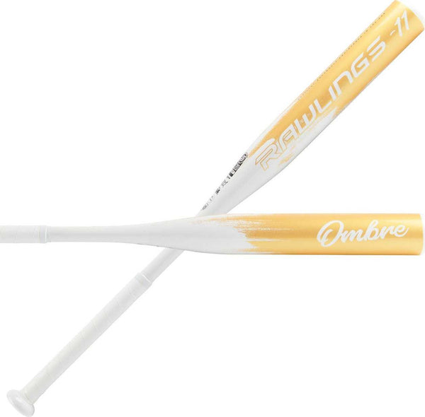 Easton Ombre -11 Fastpitch Bat FP2O11 - White Gold - HIT a Double - 1