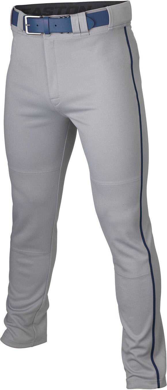 Easton Youth Rival+ Piped Baseball Pants - Gray Navy - HIT A Double