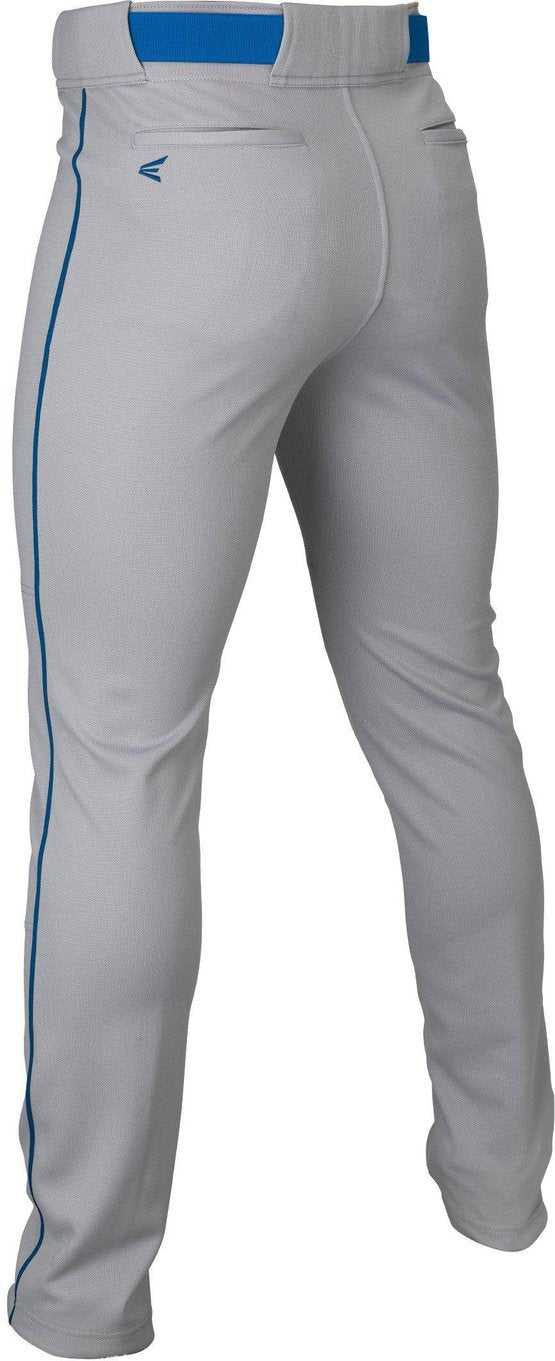 Easton Youth Rival+ Piped Baseball Pants - Gray Royal - HIT a Double