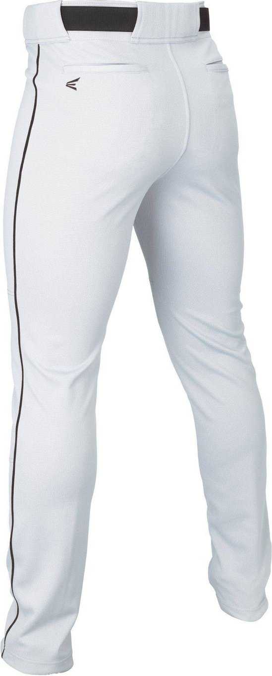 Easton Youth Rival+ Piped Baseball Pants - White Black - HIT a Double