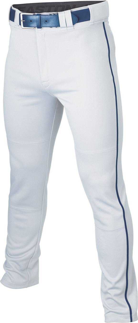 Easton Youth Rival+ Piped Baseball Pants - White Navy - HIT A Double