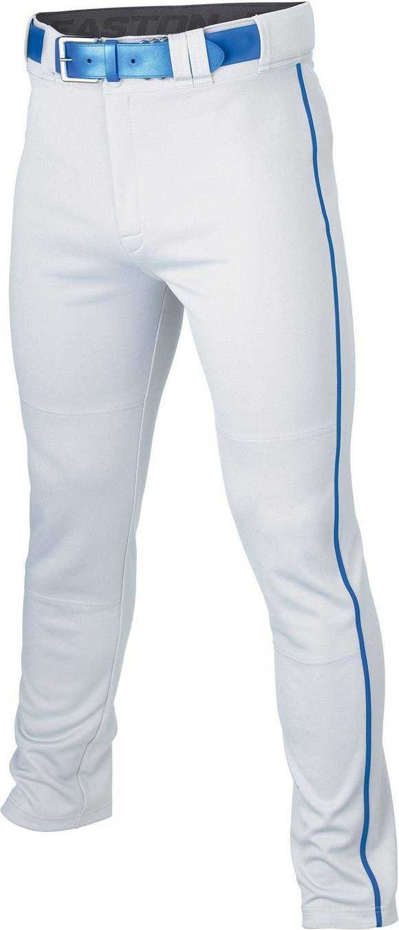 Easton Youth Rival+ Piped Baseball Pants - White Royal - HIT a Double