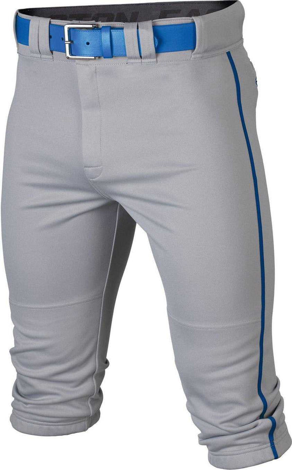 Easton Rival+ Piped Youth Kniccker Baseball Pant - Gray Royal - HIT a Double
