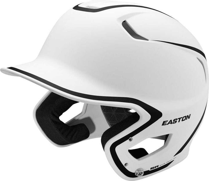 Easton Z5 2.0 Matte Two-Tone Batting Helmet - White Black - HIT a Double