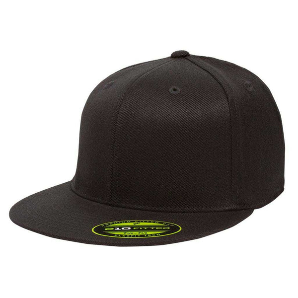 Flexfit 210 Flat Bill Cap - Black - HIT A Double
