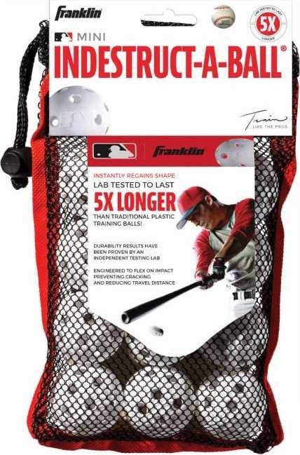 Micro Baseball Size Franklin MLB Indestruct-A-Ball Micro Baseball 12 pk - White – Vaughn Sports