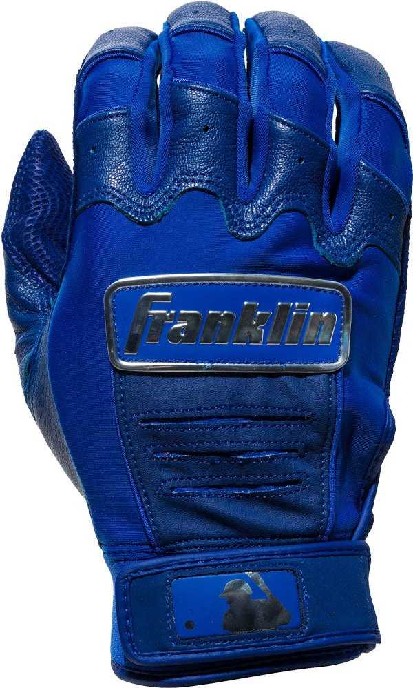 Franklin CFX Pro Chrome Adult Batting Gloves - Royal - HIT a Double