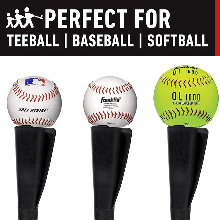 Franklin Sports MLB Total Batting Tee - Black - HIT a Double