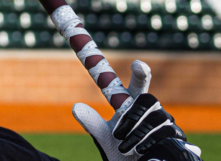 Lizard Skins Ultra X Bat Grip - Crimson Red" - "HIT a Double