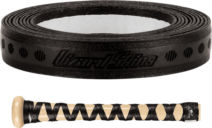 Lizard Skins Ultra X Bat Grip - Jet Black" - "HIT a Double