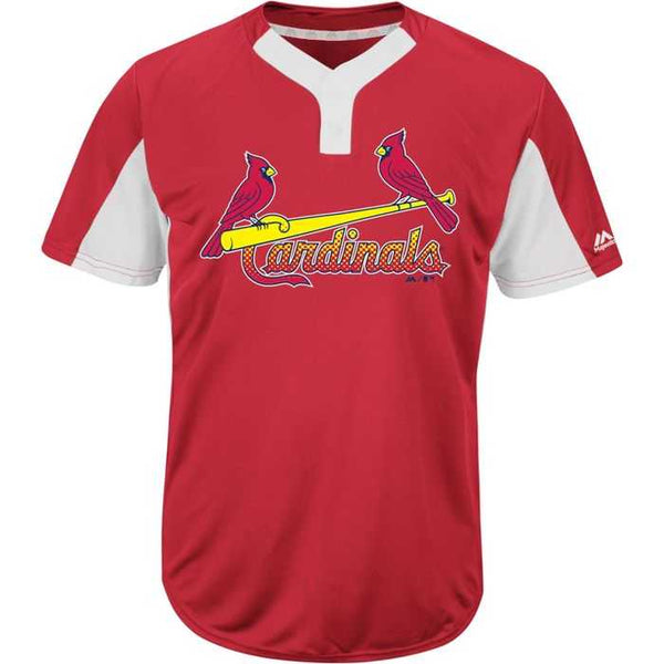 Majestic IY83-I383 MLB Premier Eagle 2-Button Jersey - SL Cardinals - HIT a Double