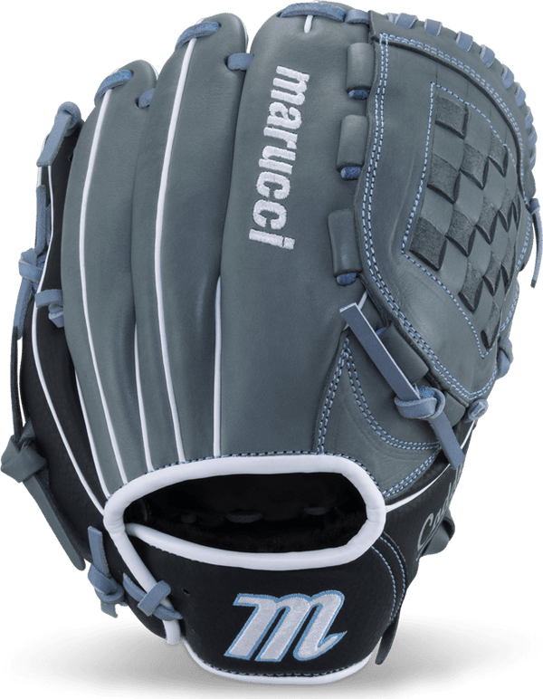 Marucci Caddo Youth Fastpitch 11.50" Utility Glove MFGCDFP1150 - Gray Black - HIT a Double - 1