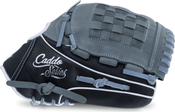 Marucci Caddo Youth Fastpitch 11.50" Utility Glove MFGCDFP1150 - Gray Black - HIT a Double - 3