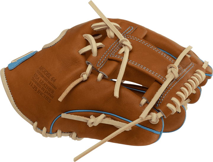 Marucci Cypress M Type 64A2 11.75" Infield Glove MFG2CY64A2 - Toffee Columbia Blue - HIT a Double - 3