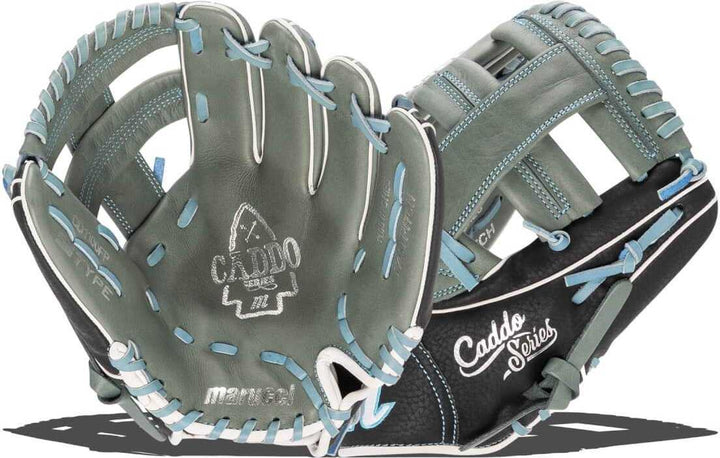 Marucci Caddo Youth Fastpitch 11.00" Utility Glove - Gray Black - HIT a Double