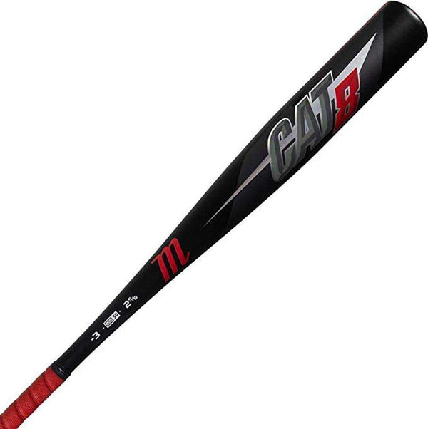Marucci Cat8 BBCOR (-3) Bat - Black Red - HIT a Double