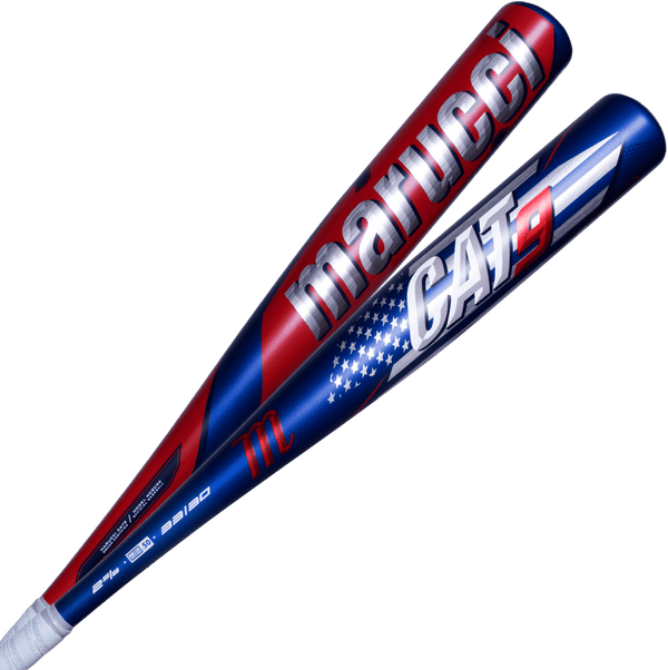 Marucci Cat9 America BBCOR (-3) Bat - Blue Red - HIT a Double