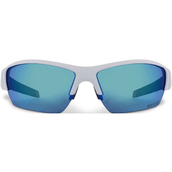 Marucci MV108 2.0 Performance Sunglasses - Matte White Blue - HIT a Double