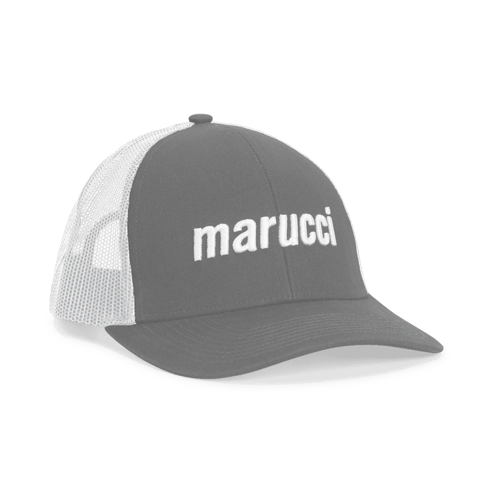 Marucci Trucker Snapback Hat - Gray White - HIT a Double - 1