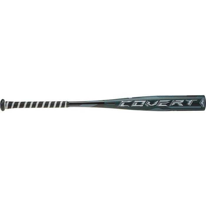 Mizuno 2017 Covert BBCOR (-3) Bat - Dark Slate Black - HIT A Double