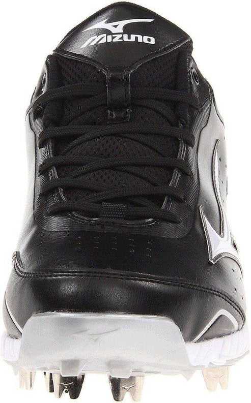 Mizuno 9-Spike Advanced Classic 7 Low Men's Metal Cleats - Black White - HIT A Double