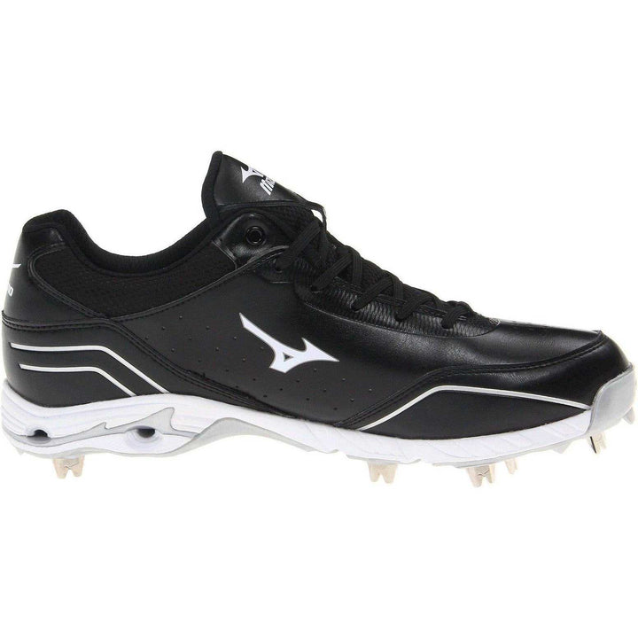 Mizuno 9-Spike Advanced Classic 7 Low Men's Metal Cleats - Black White - HIT A Double