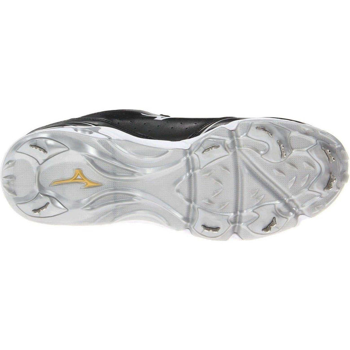 Mizuno 9-Spike Advanced Classic 7 Low Men's Metal Cleats - Black White - HIT A Double