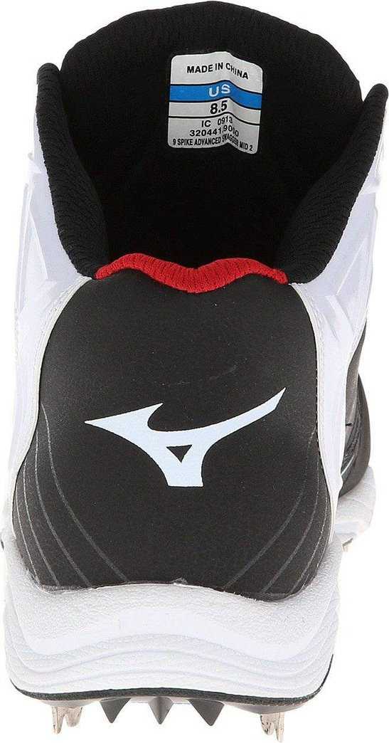 Mizuno 9-Spike Advanced Swagger 2 Mid Men's Metal Cleats - Black White - HIT A Double