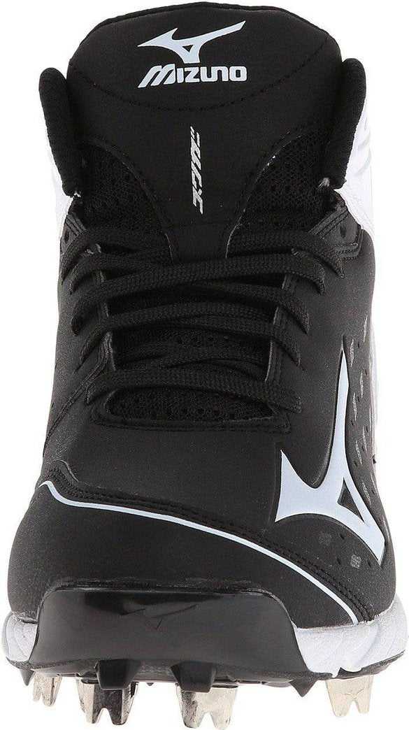 Mizuno 9-Spike Advanced Swagger 2 Mid Men's Metal Cleats - Black White - HIT A Double