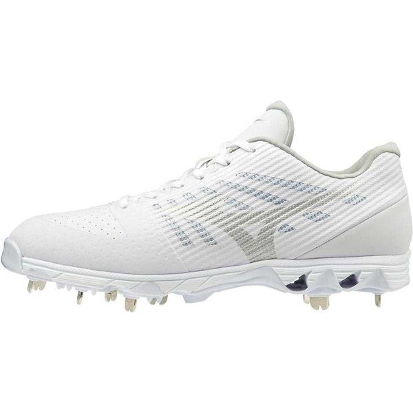 Mizuno 9-Spike Ambition Low Metal Cleats - White - HIT A Double