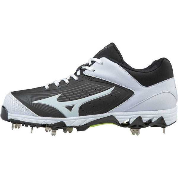 Mizuno 9-Spike Swift 5 Cleats - Black White - HIT a Double
