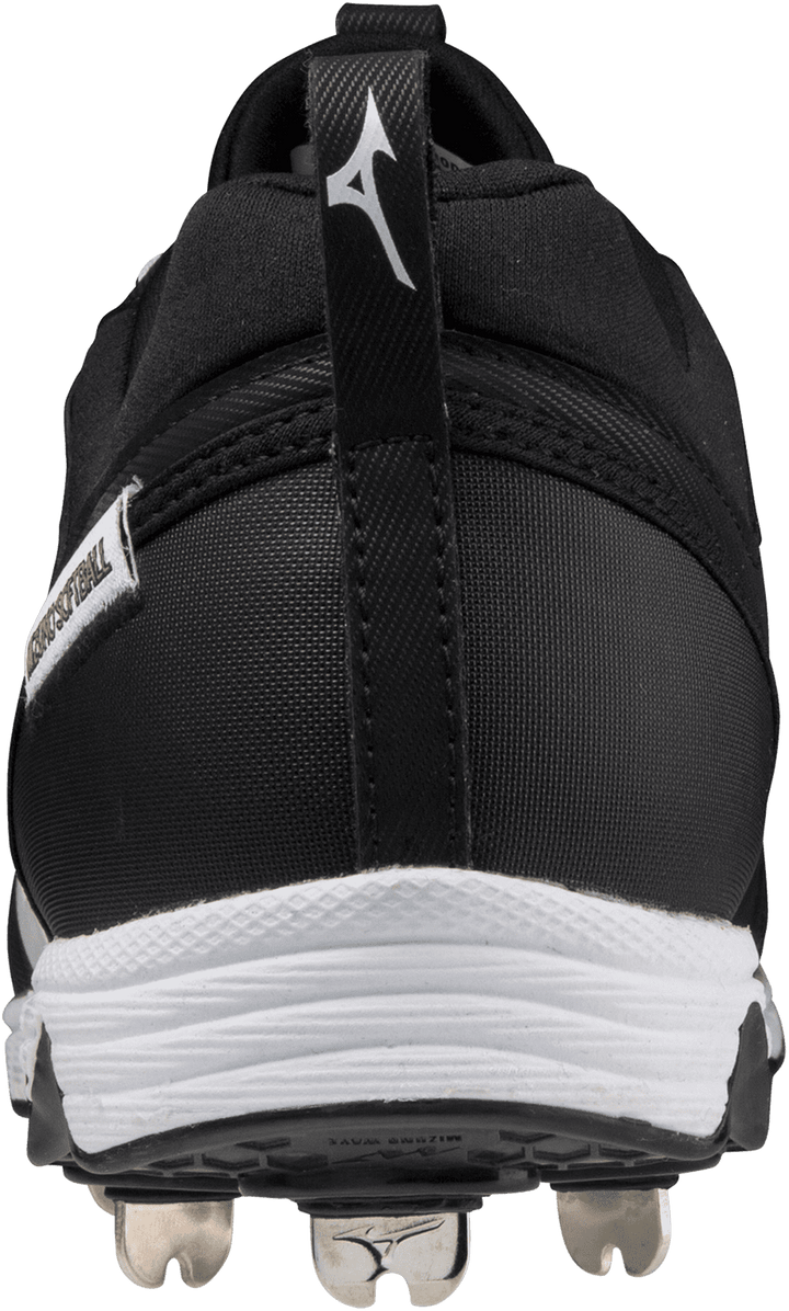 Mizuno 9-Spike Swift 7 Low Women's Metal Softball Cleat - Black White - HIT a Double