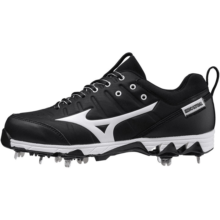 Mizuno 9-Spike Swift 7 Low Women's Metal Softball Cleat - Black White - HIT a Double