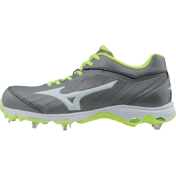Mizuno 9-spike Advanced Sweep 3 Cleats - Gray White - HIT A Double
