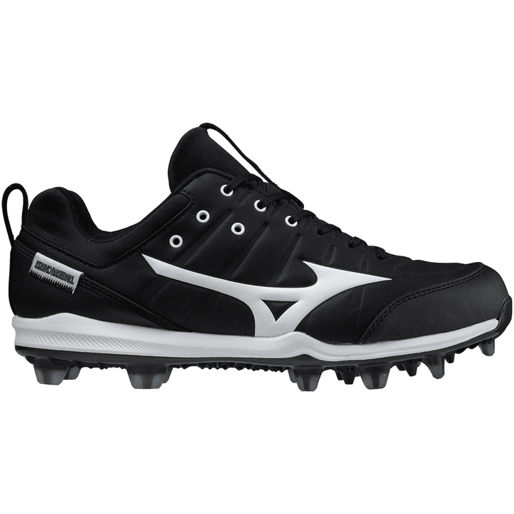 Mizuno Ambition 2 TPU Low Men's Molded Baseball Cleat - Black White - HIT a Double