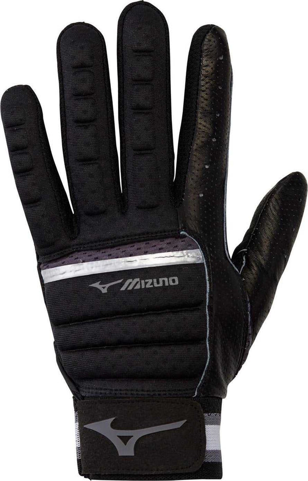 Mizuno B-130 Batting Gloves - Black Charcoal - HIT a Double