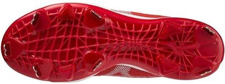Mizuno Dominant 4 Low Metal Cleats - Red White - HIT a Double