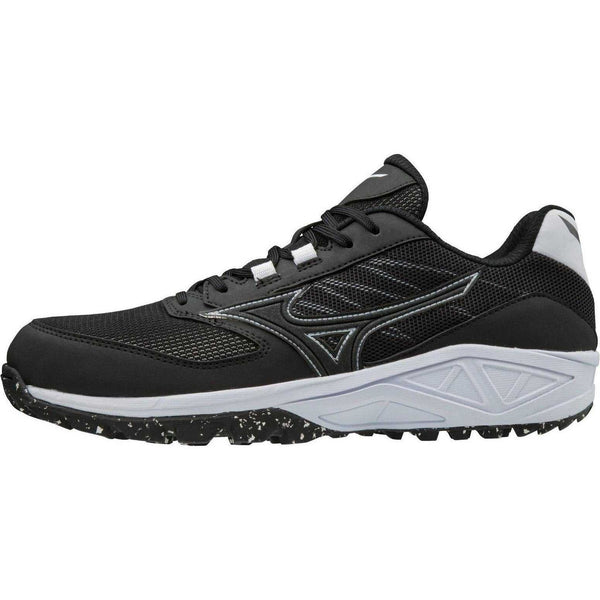 Mizuno Dominant All-Surface Low Turf Shoe - Black White - HIT a Double