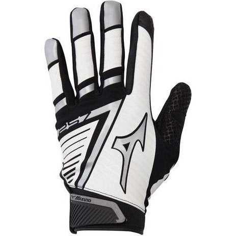 Mizuno F-257 Women's Softball Batting Gloves - White Black - HIT a Double
