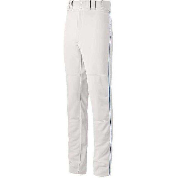 Mizuno Premier Pro Men's Piped Baseball Pant G13 - White Royal - HIT a Double